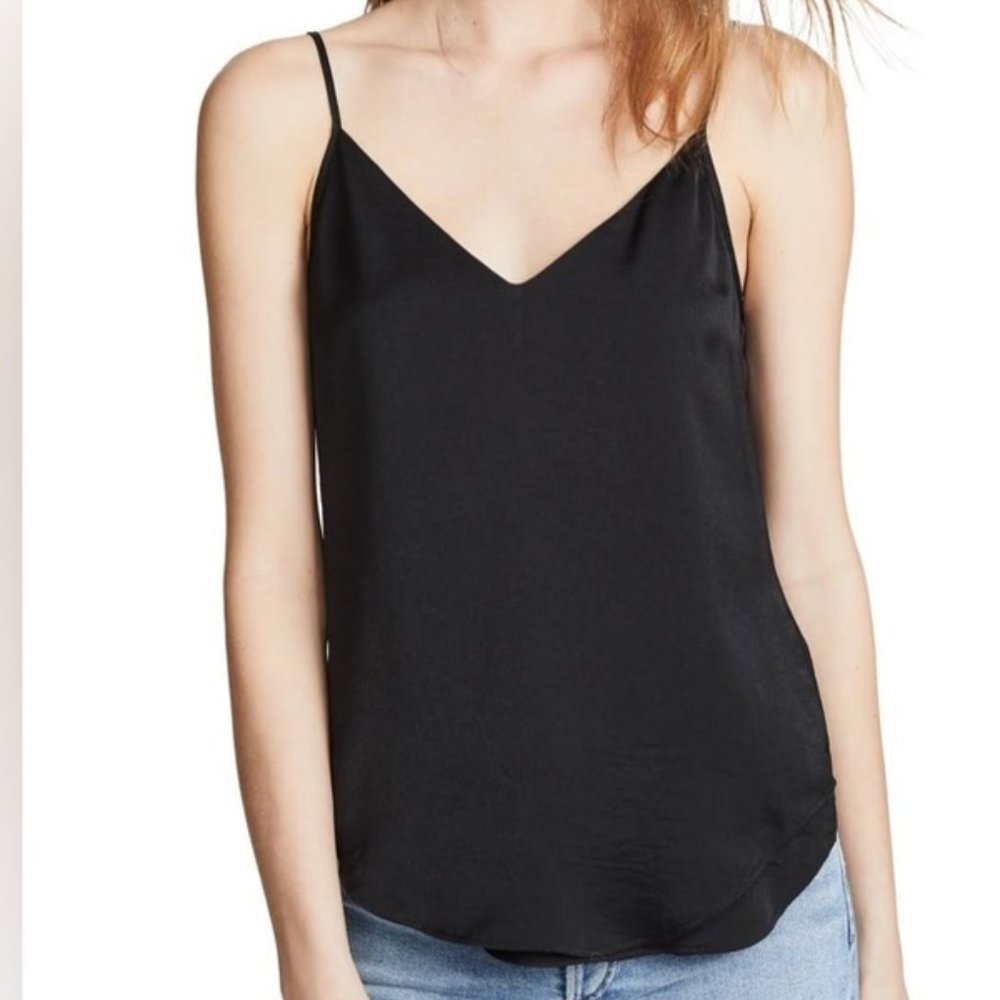 LOFT Tops | Black Chiffon V Neck Sleeveless Blouse | NWT